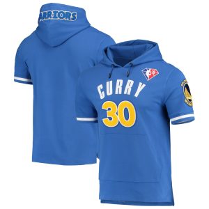 Pro Standard Stephen Curry Golden State Warriors Royal Luxurious Name & Number Short Sleeve Pullover Hoodie Stand out from the crowd! Wear this eye - catching jersey.