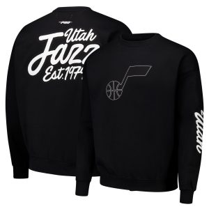 Pro Standard Utah Jazz Black Premium - grade Paint the City Drop Shoulder Sweatshirt New arrival! Check out this fresh and exciting jersey.