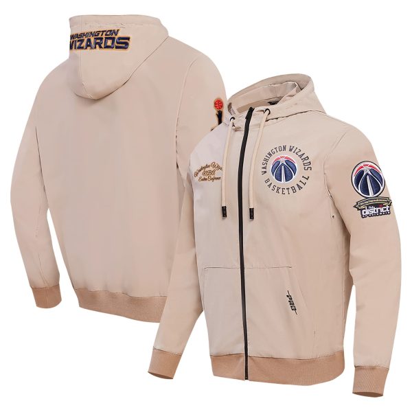 Pro Standard Washington Wizards Khaki Hybrid Prime Full Zip Hoodie Stand out from the crowd! Wear this eye - catching jersey.