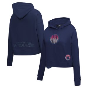 Pro Standard Washington Wizards Women's Navy Jewels Cropped Pullover Fabulous Hoodie Designed for performance! Get this functional jersey.