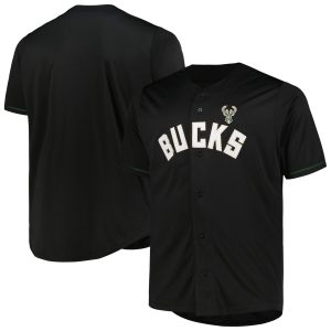 Profile Milwaukee Bucks Black Big & Tall Pop Jersey Exceptional Join the elite! Get this exclusive jersey.