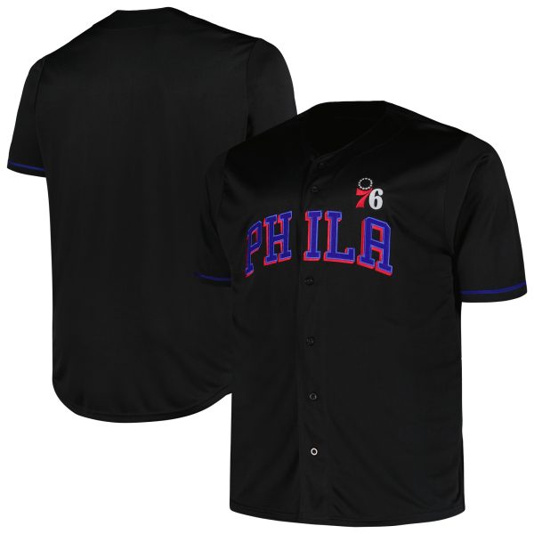 Profile Philadelphia 76ers Black Luxurious Big & Tall Pop Jersey Flash sale! Snag this great jersey at a discounted price.