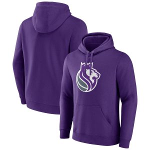 Sacramento Kings Distinguished Purple Alternate Logo Pullover Hoodie Sports enthusiasts
