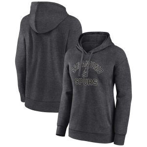 San Antonio Spurs Charming Women's Charcoal Overtime Pullover Hoodie Last chance! Grab this awesome jersey before it's gone for good.