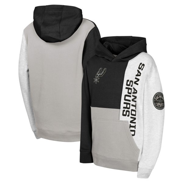 San Striking Antonio Spurs Youth Black Splash Pullover Hoodie Don't be left out! Get this stylish jersey and show your team pride.