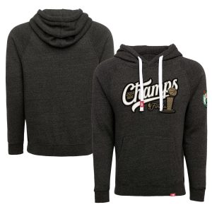 Sportiqe Boston Celtics Unisex Heather Black 2024 NBA Finals Outstanding Champions Olsen Premium Tri Blend Pullover Hoodie New arrival! Check out this fresh and exciting jersey.