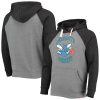 Sportiqe Charlotte Striking Hornets Heathered Gray/Black Olsen Colorblock Raglan Tri Blend Pullover Hoodie For the true fans! Secure this authentic jersey now.