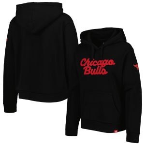 Sportiqe Chicago Marvelous Bulls Women's Black Leona Ava Fleece Tri Blend Pullover Hoodie Customizable! Personalize this great jersey.
