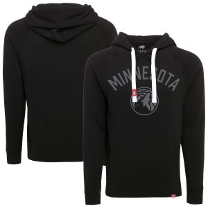 Sportiqe Minnesota Luxurious Timberwolves Unisex Black Olsen Tri Blend Pullover Hoodie Sports enthusiasts