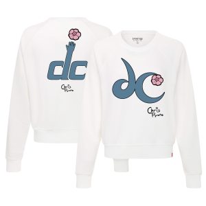 Sportiqe Washington Wizards Women's White Elegant Chris Pyrate 2022/23 City Edition Pullover Sweatshirt Be the first! Order this trendy jersey ahead of the crowd.