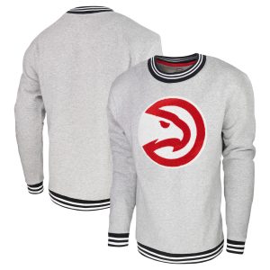 Stadium Essentials Remarkable Atlanta Hawks Heather Gray Club Level Pullover Sweatshirt Time - sensitive! Order now before the deal expires.