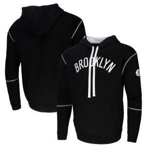Stadium Essentials Brooklyn Premium - grade Nets Black Monument Pullover Hoodie Hurry! Exclusive offer. Get your hands on this outstanding jersey right away.