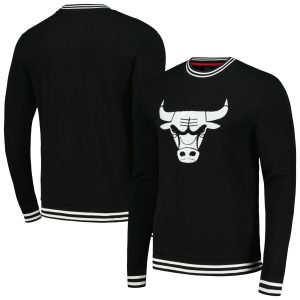 Stadium Essentials Chicago Bulls Black Club Level Luxurious Pullover Sweatshirt New arrival! Check out this fresh and exciting jersey.
