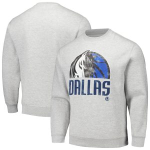 Stadium Essentials Dallas Mavericks Unisex Heather Gray Hometown High - quality Pullover Sweatshirt Team spirit! Show it off with this awesome jersey.