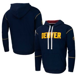 Stadium Essentials Denver Nuggets Navy Striking Monument Pullover Hoodie Upgrade your fan gear! Order this premium jersey today.