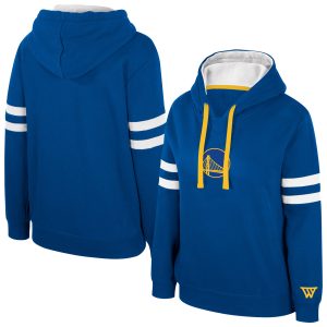 Stadium Essentials Golden State Warriors Alluring Women's Royal Road Game Pullover Hoodie New arrival! Check out this fresh and exciting jersey.