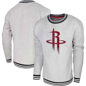 Stadium Essentials Houston Rockets Heather Gray Club Level Admirable Pullover Sweatshirt Hurry! Exclusive offer. Get your hands on this outstanding jersey right away.