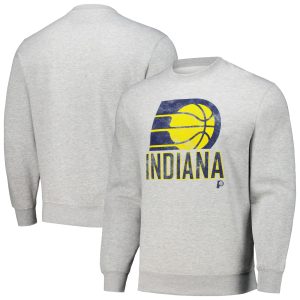 Stadium Essentials Striking Indiana Pacers Unisex Heather Gray Hometown Pullover Sweatshirt Unbeatable style! Get this stylish jersey now.