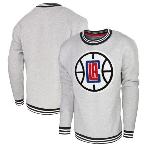 Stadium Essentials Unique LA Clippers Heather Gray Club Level Pullover Sweatshirt Trending now! Grab this hot jersey while you can.