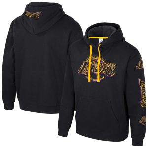 Stadium Essentials Los Exceptional Angeles Lakers Unisex Black Elementized Pullover Hoodie Exclusive design! Own a jersey like no other.