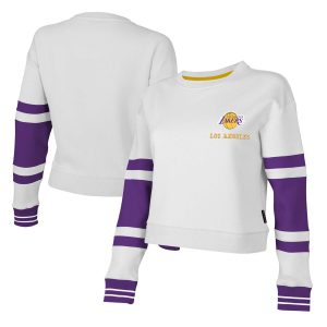 Stadium Essentials Los Angeles Superb Lakers Women's White Scrimmage Cropped Pullover Sweatshirt Best - selling! Order this popular jersey before it's out of stock.