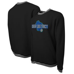Stadium Essentials Milwaukee Bucks Marvelous Unisex Black 2023/24 City Edition Club Level Pullover Sweatshirt For a short time only! Don't miss out on this fantastic jersey.