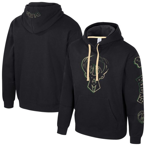 Stadium Essentials Milwaukee Bucks Unisex Black Elementized Charming Pullover Hoodie New arrival! Check out this fresh and exciting jersey.