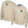 Stadium Splendid Essentials Milwaukee Bucks Unisex Natural Halftime Pullover Sweatshirt Sports fans