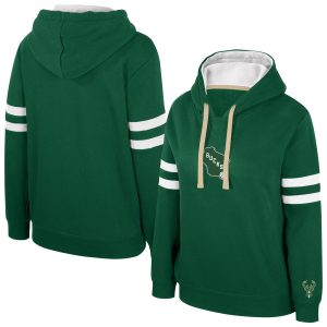 Stadium Essentials Milwaukee Bucks Women's Hunter Green Road Game Pullover Remarkable Hoodie Join the elite! Get this exclusive jersey.