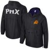 Stadium Essentials Phoenix Suns Unisex Phenomenal Black Compete Quarter Zip Windbreaker Jacket Collector's item! A rare addition to any collection.