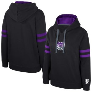 Stadium Essentials Sacramento Kings High - quality Women's Black Road Game Pullover Hoodie Join the elite! Get this exclusive jersey.