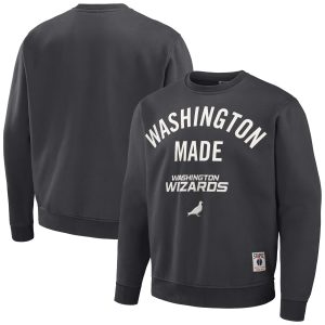 Staple x NBA Washington Wizards Distinguished Anthracite Plush Pullover Sweatshirt Be a part of the action! Get this game - ready jersey.