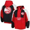 Starter Atlanta Top - notch Hawks Red Body Check Raglan Hoodie Half Zip Jacket Experience luxury! Order this high - end jersey.