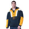 Starter Denver Nuggets Navy Charger Half Delightful Zip Pullover Jacket Show your dedication! Own this special jersey for your team.