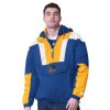 Starter Golden State Warriors Captivating Royal/Gold Charger Half Zip Pullover Jacket Time - sensitive! Order now before the deal expires.