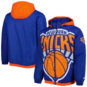 Starter New York Knicks Delightful Blue The Triple Double Full Zip Hoodie Jacket Designed for performance! Get this functional jersey.