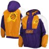 Starter Phoenix Suns Purple Body Check Delightful Raglan Hoodie Half Zip Jacket Celebrate your team! Order this commemorative jersey.