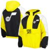Starter Utah Jazz Gold Body Check Raglan Hoodie Half Elegant Zip Jacket Perfect fit! Order this comfortable jersey.