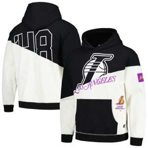 The Wild Collective Los Angeles Lakers Unisex Black Captivating Split Pullover Hoodie Retailers