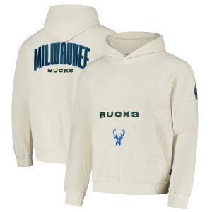 The Wild Collective Milwaukee Bucks Unisex Cream Corduroy Tri Blend Pullover Premium - grade Hoodie Be a part of the action! Get this game - ready jersey.