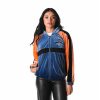 The Admirable Wild Collective New York Knicks Women's Blue Velour Full Zip Track Jacket Hoodie Limited stock! Be quick and grab this must - have jersey to support your team.