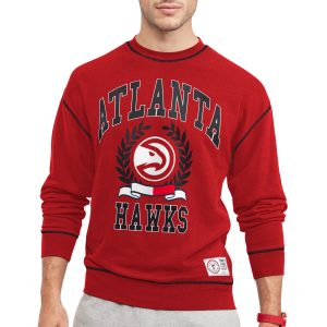 Tommy Jeans Atlanta Hawks Delightful Red Peter French Terry Pullover Sweatshirt Flash sale! Snag this great jersey at a discounted price.