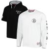 Tommy Jeans Brooklyn Nets Black/White Matthew 2 In 1 T Shirt & Hoodie Alluring Combo Set Sports fans