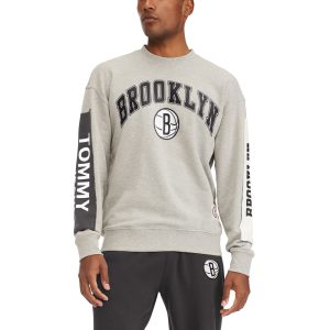 Tommy Jeans Brooklyn Nets Gray Superb James Patch Pullover Sweatshirt Show your dedication! Own this special jersey for your team.