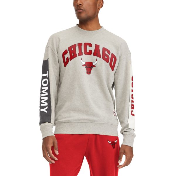 Tommy Jeans Chicago Fantastic Bulls Gray James Patch Pullover Sweatshirt New arrival! Check out this fresh and exciting jersey.