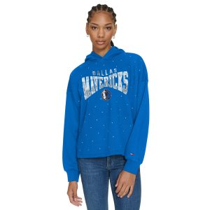 Tommy Jeans Dallas Mavericks Women's Blue Exquisite Stella Cropped Pullover Hoodie Hurry! Exclusive offer. Get your hands on this outstanding jersey right away.