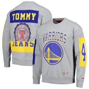 Tommy Jeans Golden State Warriors Heather Gray Hayes Classy Crew Neck Pullover Sweatshirt Upgrade your fan gear! Order this premium jersey today.