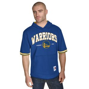 Tommy Jeans Golden State Warriors Royal Paul French Refined Terry Short Sleeve Pullover Hoodie Customizable! Personalize this great jersey.