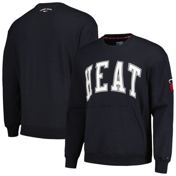 Tommy Jeans Miami Heat Terrific Black Henry Pullover Sweatshirt Enhance your game - day look! Get this fashionable jersey.