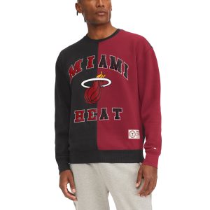 Tommy Jeans Miami Heat Black/Red Keith Split Pullover Sweatshirt Admirable Collectors